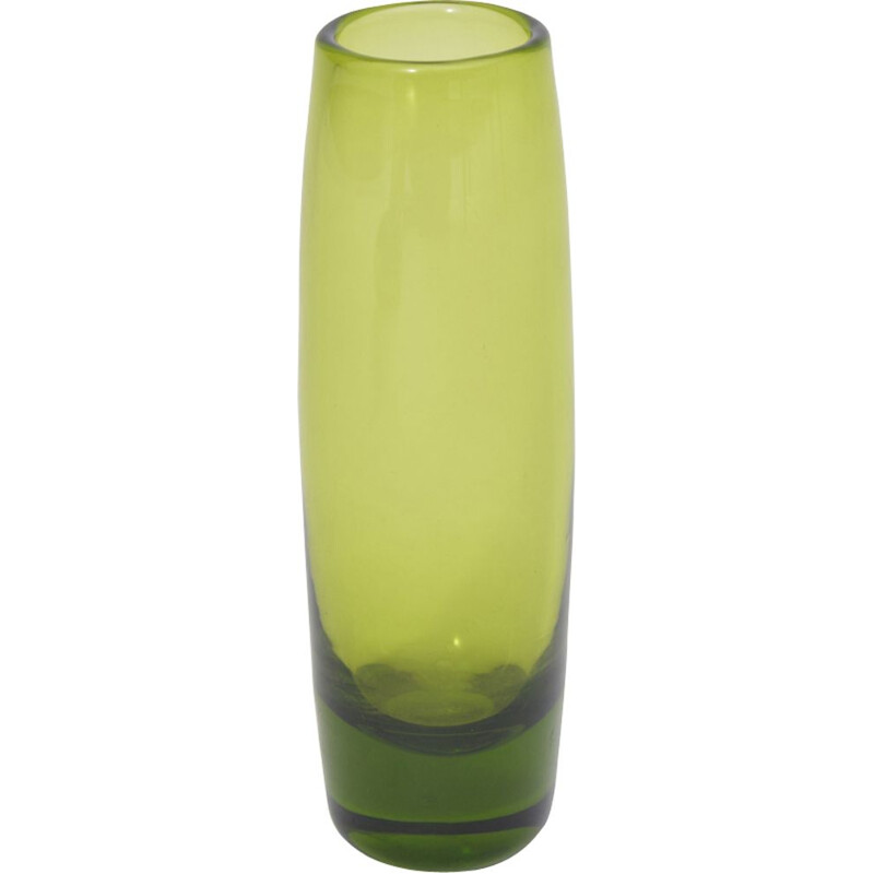 Vaso vintage scandinavo Maygreen par Lütken pour Holmegaard, 1960