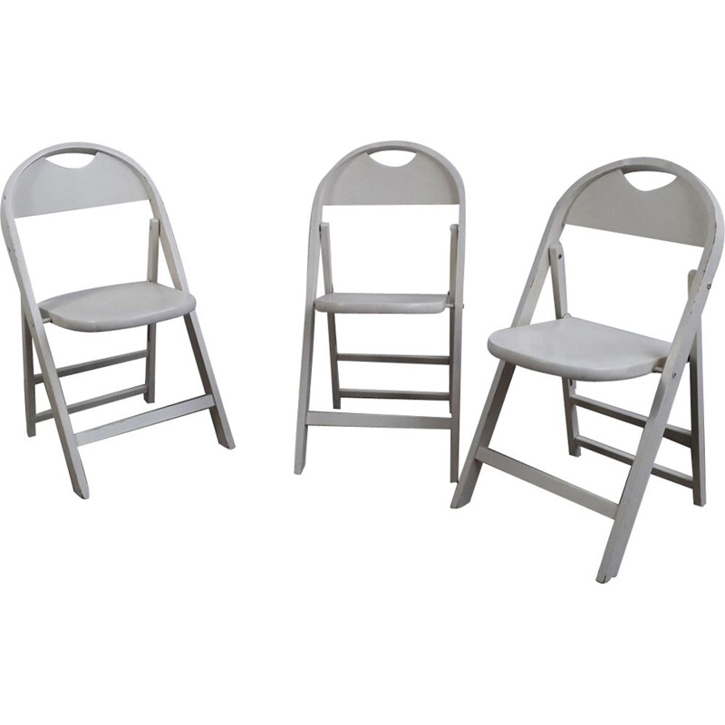 Set of 3 vintage chairs Trick by Castiglioni