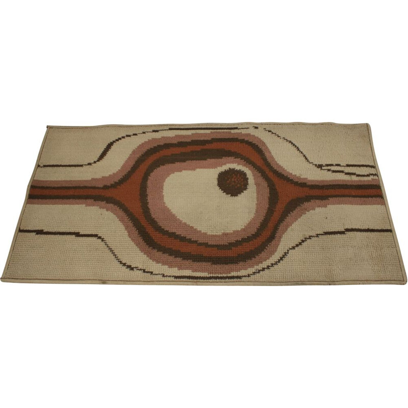 Set of 3 vintage scandinavian design carpets rugs