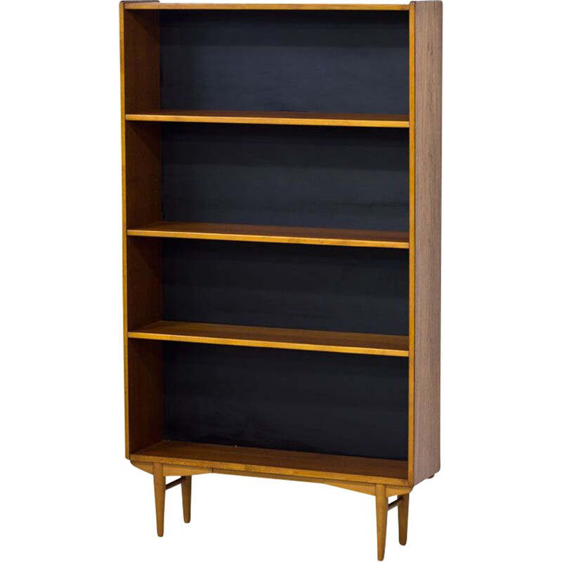 Vintage Swedish teak bookcase by Troeds