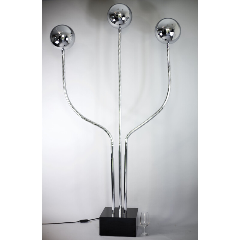 Vintage floor lamp flexible arms