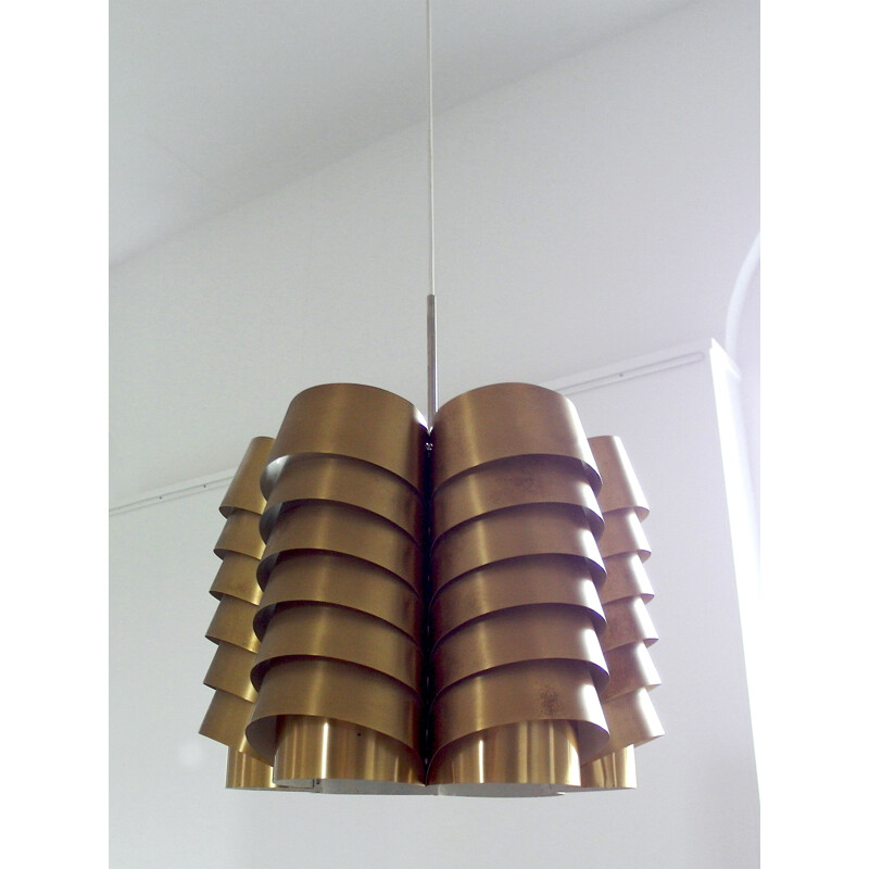 Brass pendant light by Hans-Agne Jakobsson