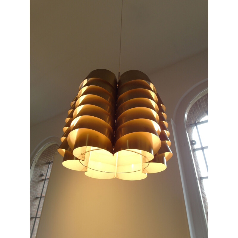 Brass pendant light by Hans-Agne Jakobsson