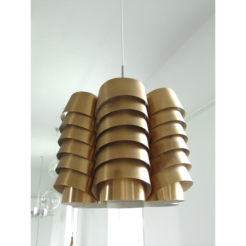 Brass pendant light by Hans-Agne Jakobsson