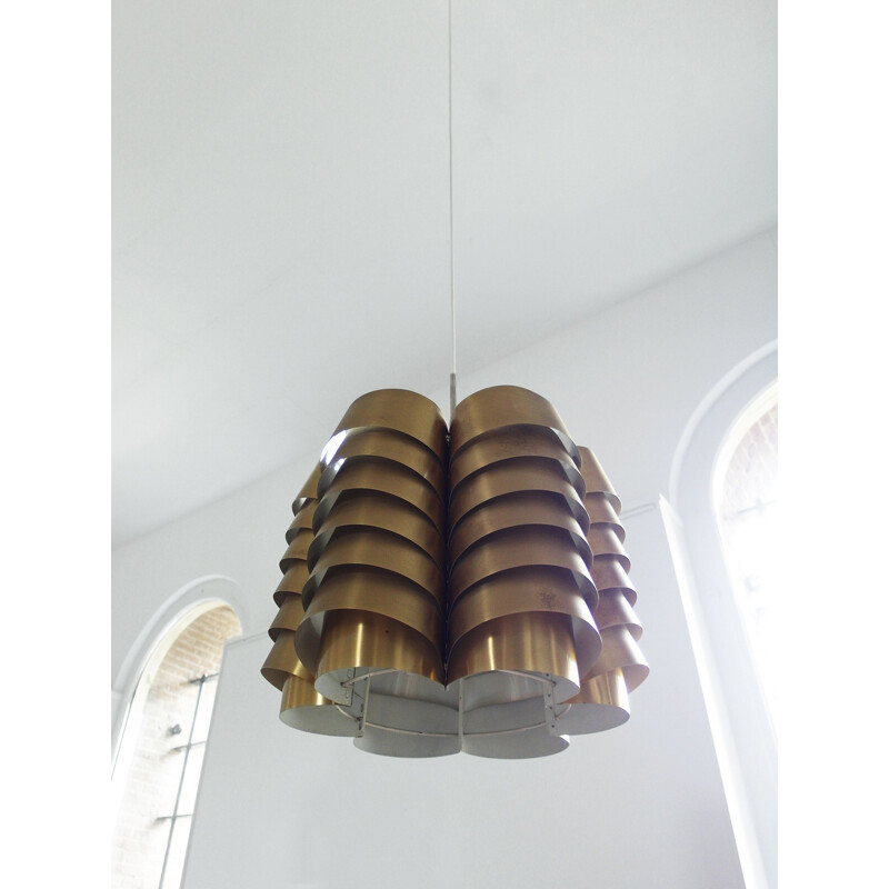 Brass pendant light by Hans-Agne Jakobsson