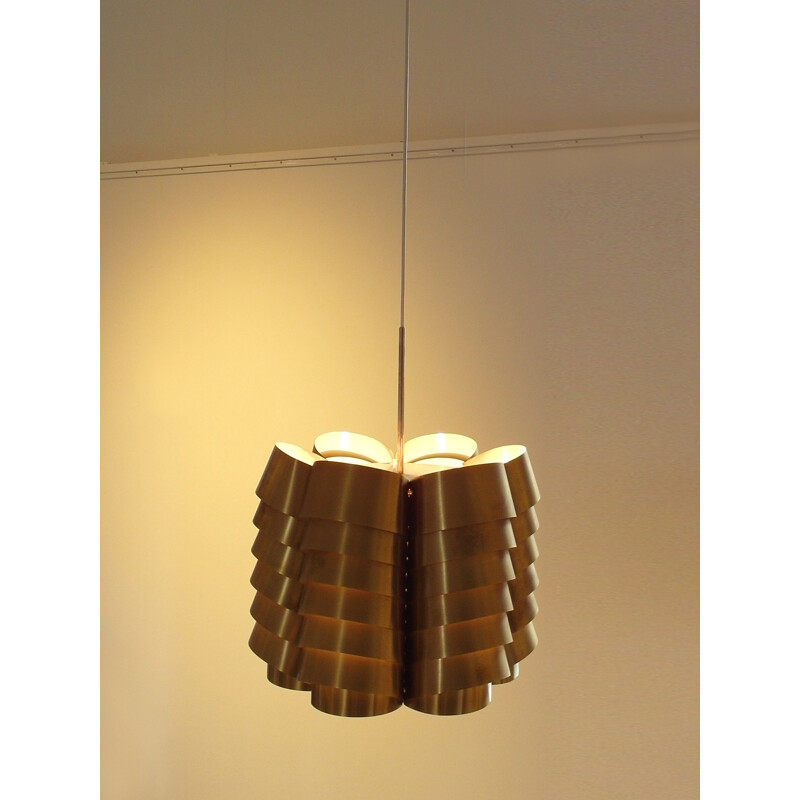 Brass pendant light by Hans-Agne Jakobsson