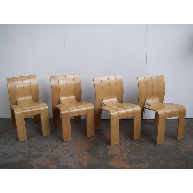 Set of 4 chairs vintage Gijs Bakker, Netherlands