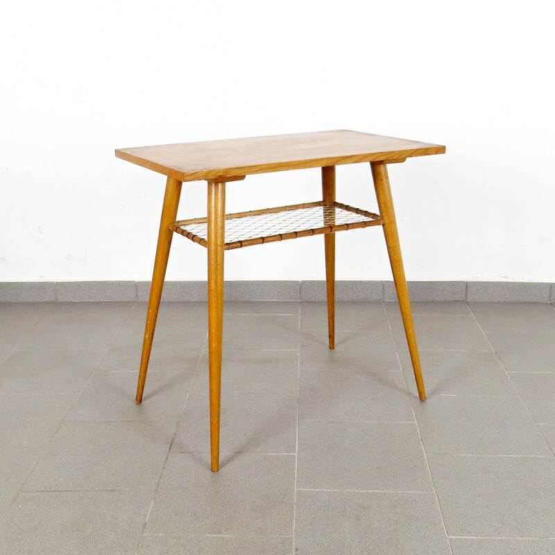 Vintage side table in oak by ULUV