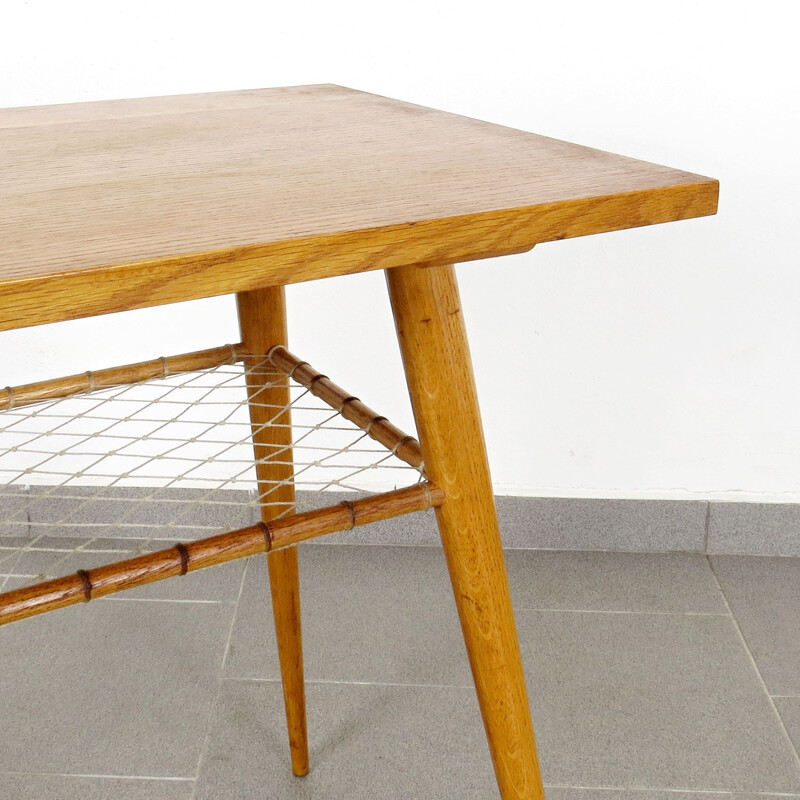 Vintage side table in oak by ULUV