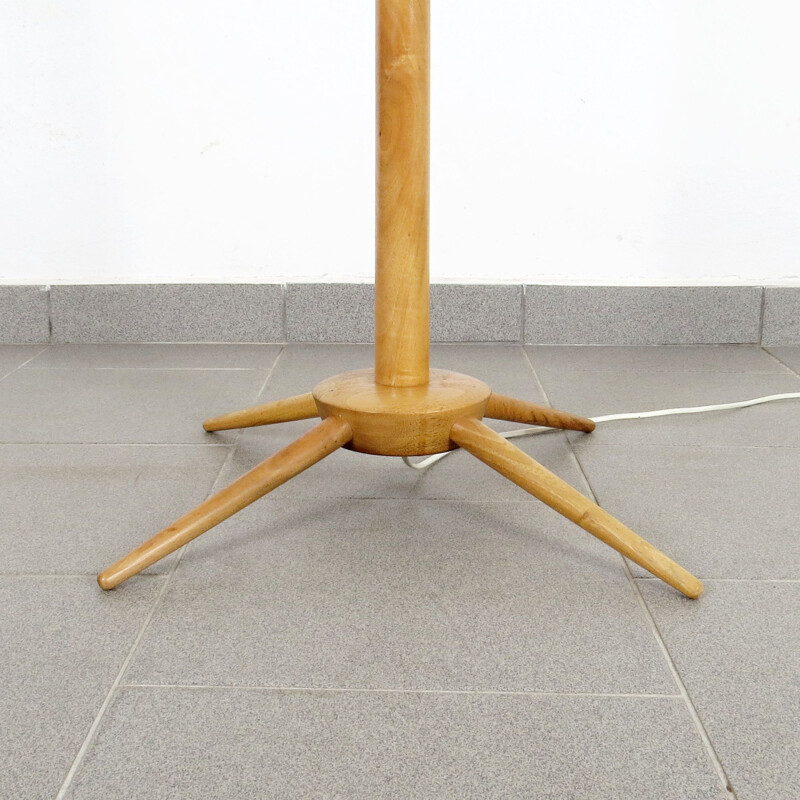 Vintage floor lamp in oak by ULUV