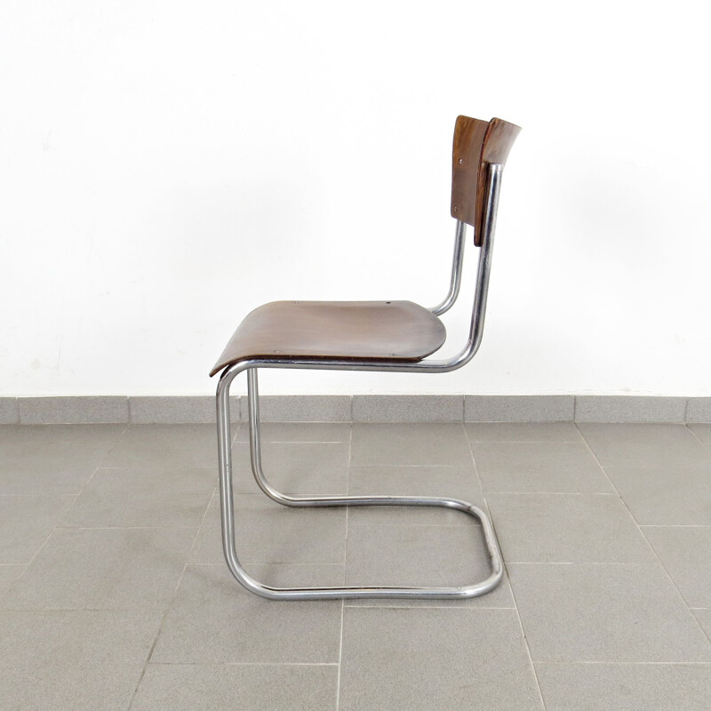 Set of 3 tubular chairs by Mücke-Melder