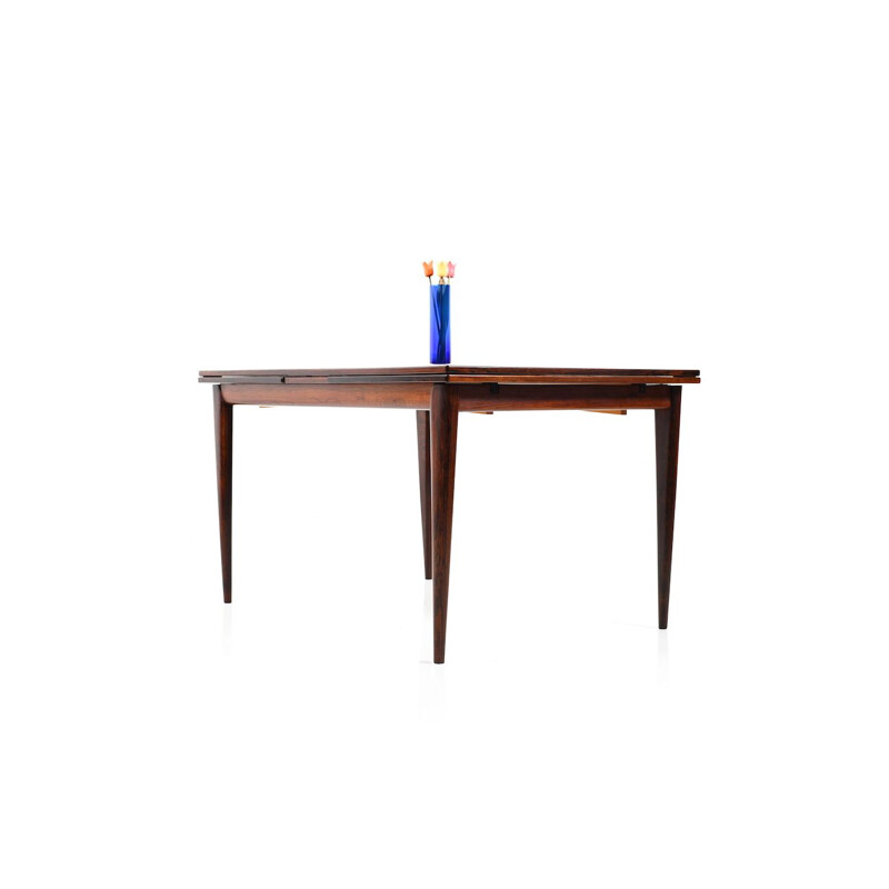 Uitschuifbare rozenhouten tafel van Niels O. Moller