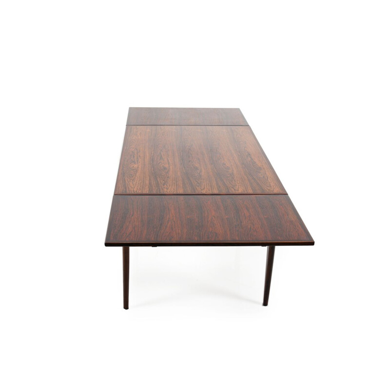 Extendable table in rosewood by Niels O. Moller