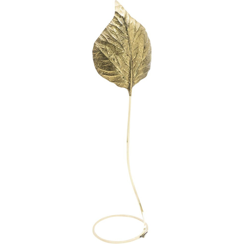 Rubharb floor lamp by Tommaso Barbi in brass