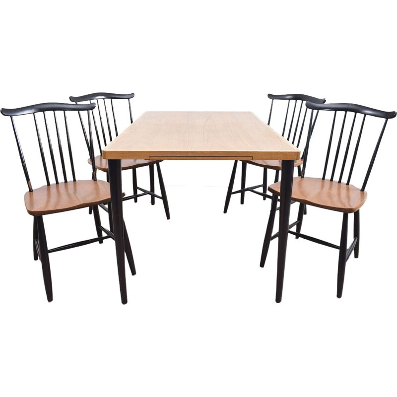 Swedish dining set in wood