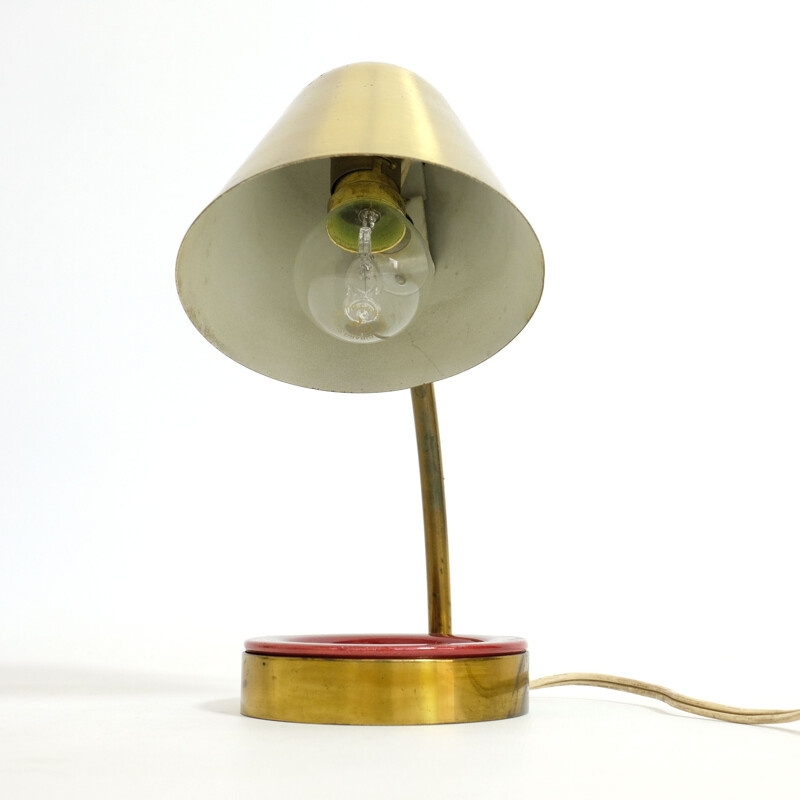 Lampe de table vintage en laiton