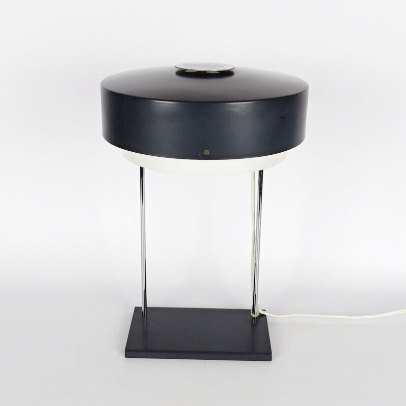 Black steel lamp by Josef Hurka for Napako