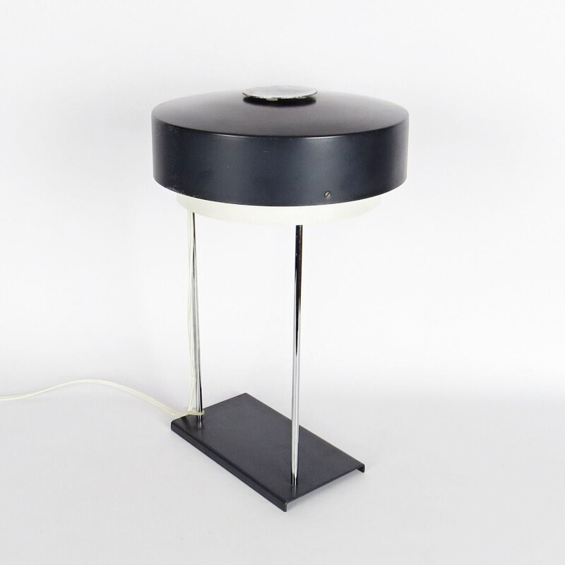 Black steel lamp by Josef Hurka for Napako
