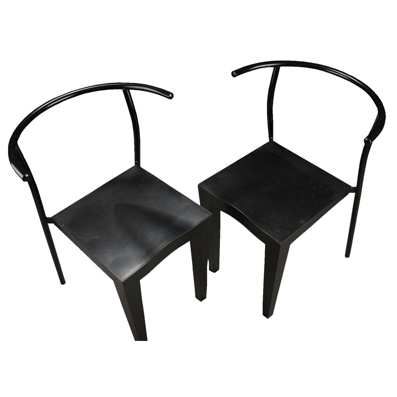 Set of 7 steel and polypropylene chairs, Philippe STARCK - 1980s