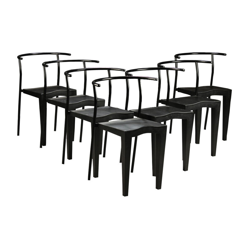 Set of 7 steel and polypropylene chairs, Philippe STARCK - 1980s