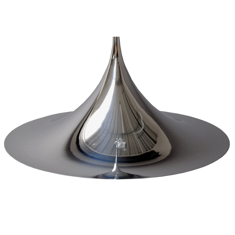 Semi pendant aluminum lamp, Claus BONDERUP & Torsten THORUP - 1960s 