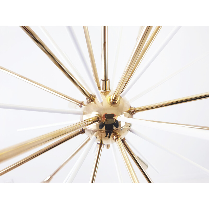 Vintage Sputnik golden pendant lamp