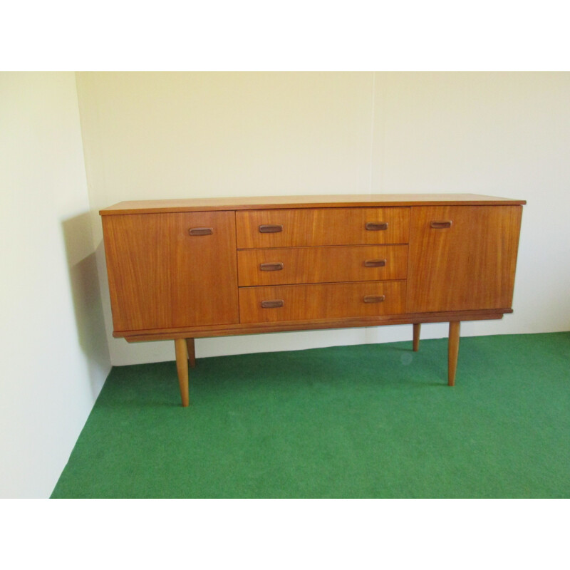 Vintage teak sideboard 3 drawers