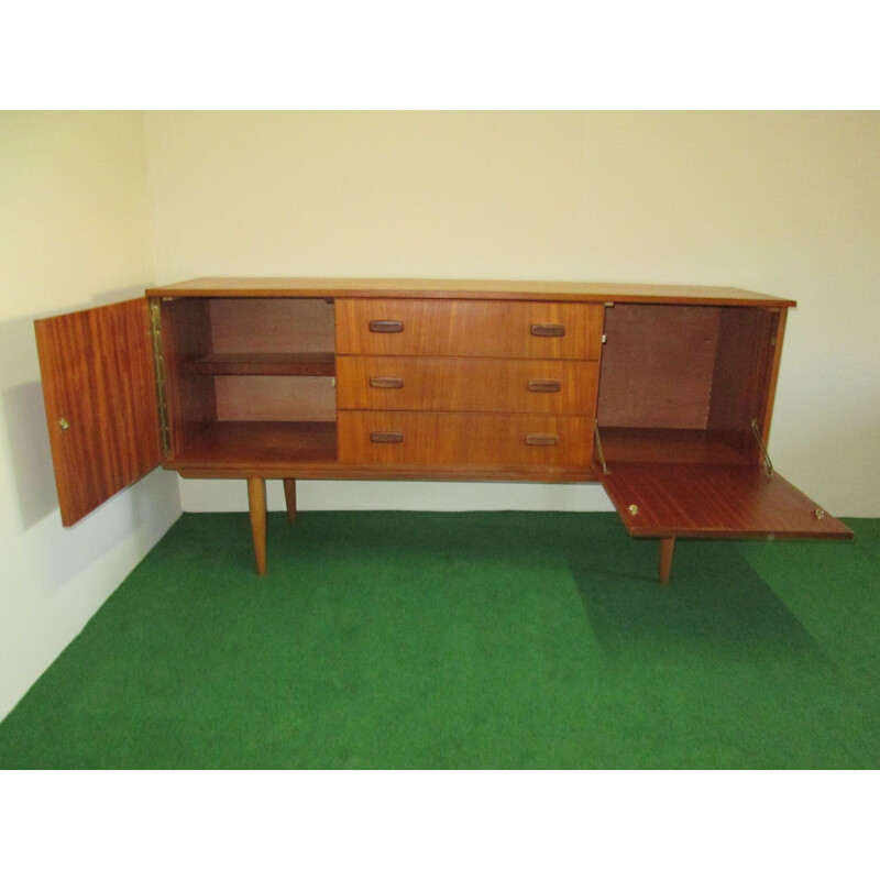 Vintage teak sideboard 3 drawers