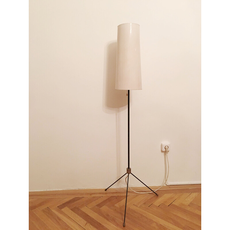 Lampada da terra vintage bianca, 1960