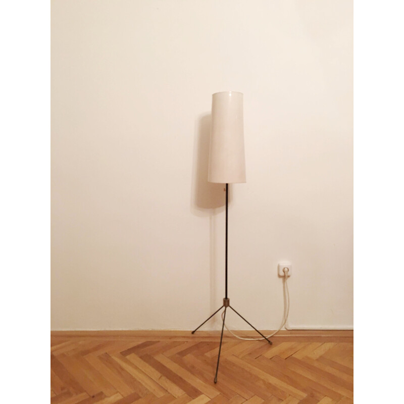 Vintage white floor lamp, 1960