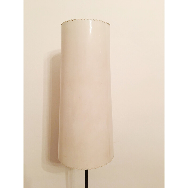 Lámpara de pie vintage blanca, 1960