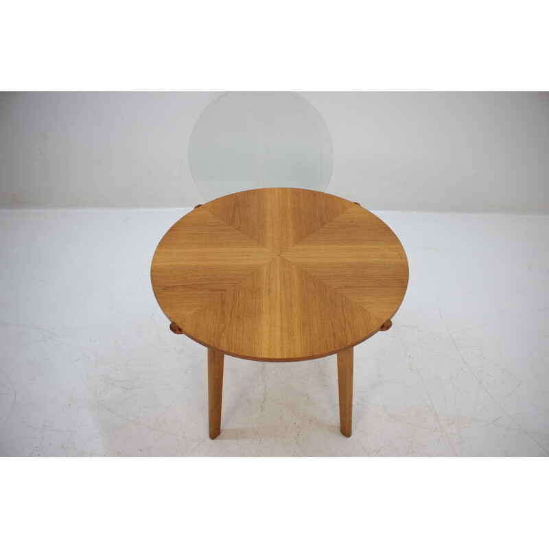 Vintage beech coffee table by Interier Praha, Czechoslovakia