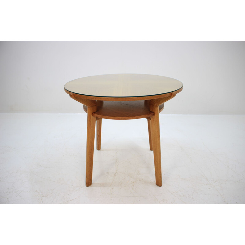 Vintage beech coffee table by Interier Praha, Czechoslovakia