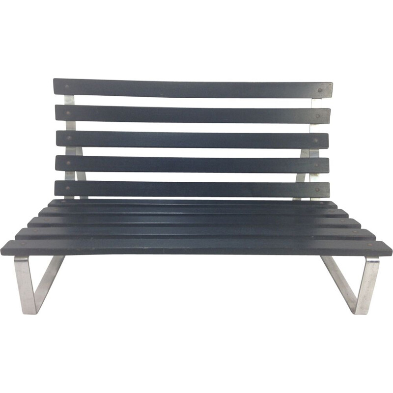 Black bench by Kho Liang Ie for Artifort