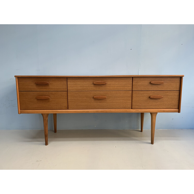 Vintage Austinsuite sideboard in teak 6 drawers