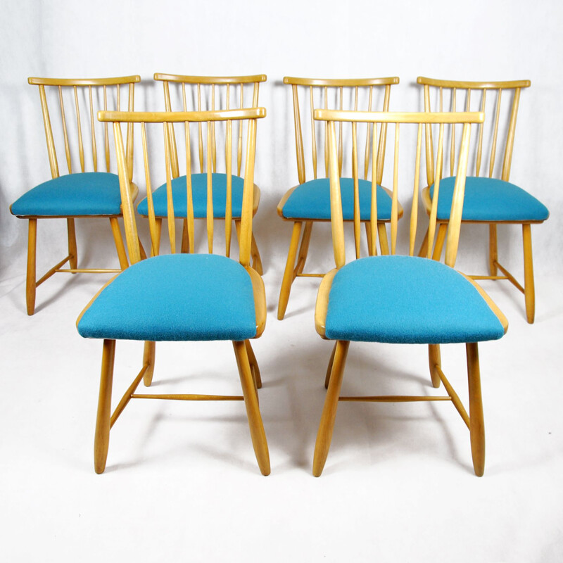 Set of 6 vintage chairs Ercol