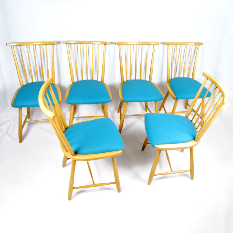 Set of 6 vintage chairs Ercol
