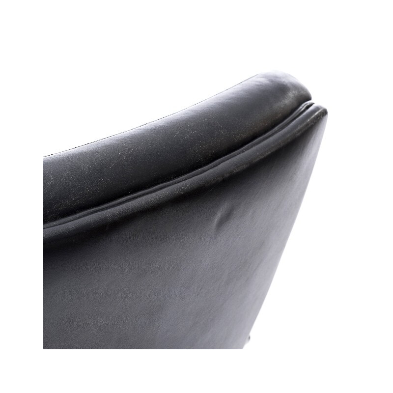 Armchair in leather and steel, Geoffrey HARCOURT - 1960s