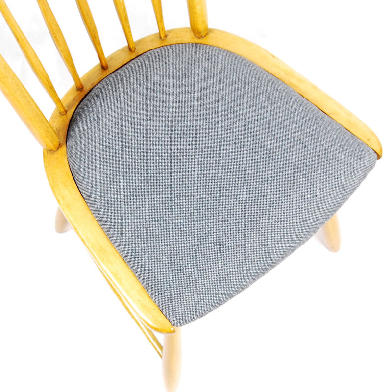 Chaise vintage grise par Ercol