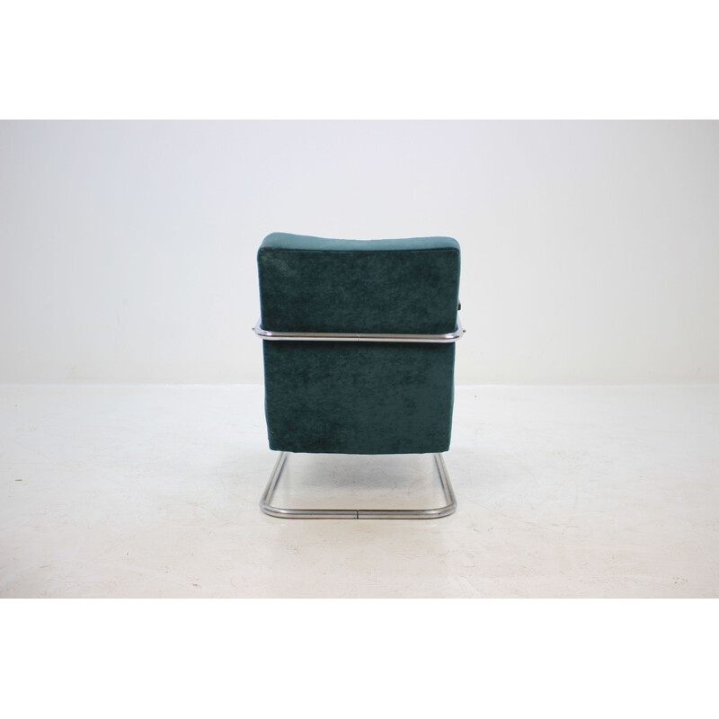 Vintage green armchair Bauhaus by Mücke Melder 1930