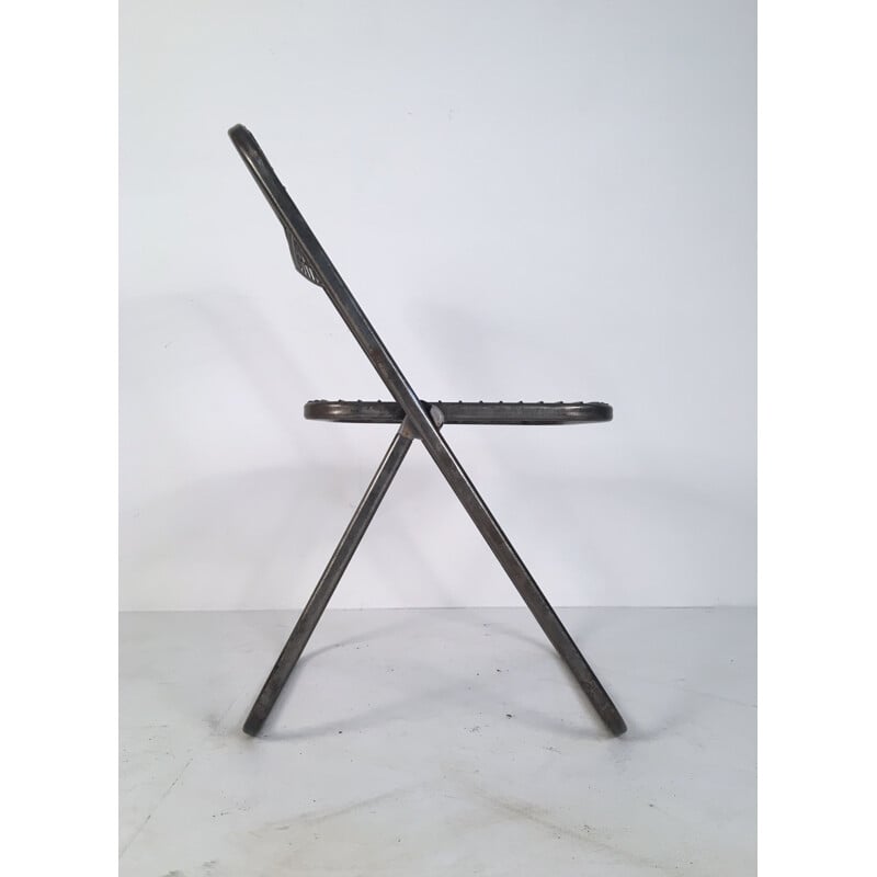 Set of 6 vintage chairs in metal by Niels Gammelgaard1970