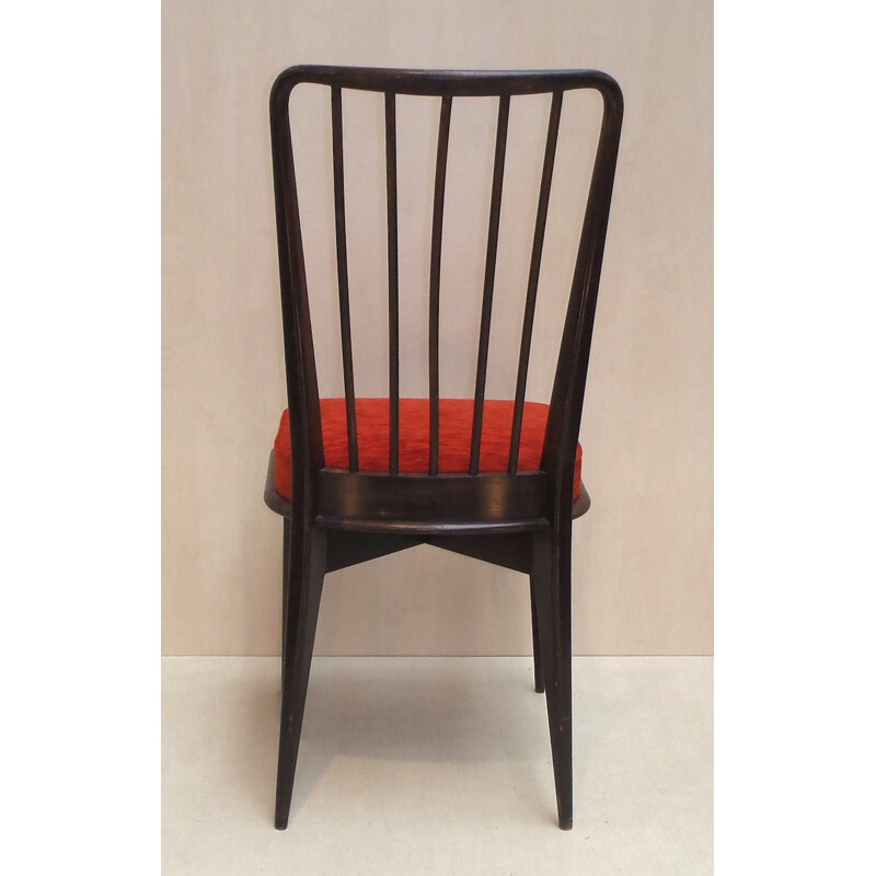 6 dining chairs, Charles RAMOS - 1960s
