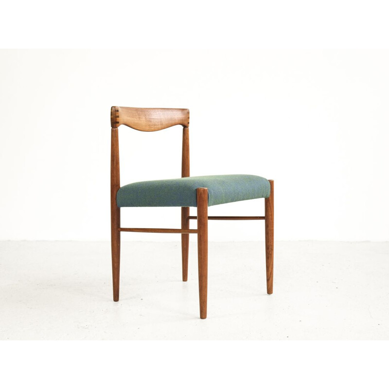 Set of 6 vintage chairs in teak by HW Klein for Bramin