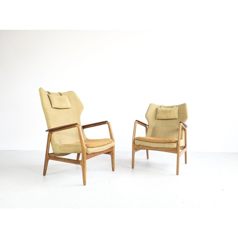 Suite de 2 fauteuils vintage par Aksel Bender Madsen pour Bovenkamp