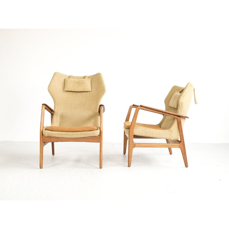 Suite de 2 fauteuils vintage par Aksel Bender Madsen pour Bovenkamp