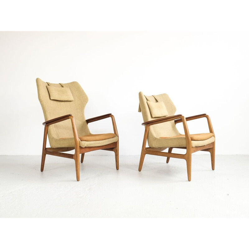 Set of 2 vintage easy chairs by Aksel Bender Madsen for Bovenkamp