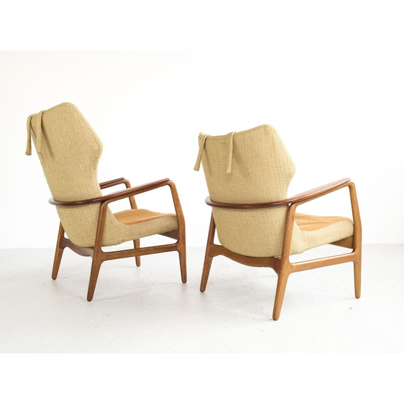 Set of 2 vintage easy chairs by Aksel Bender Madsen for Bovenkamp