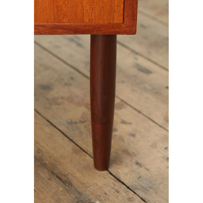 Vintage low danish chest of drawers in teak 1960