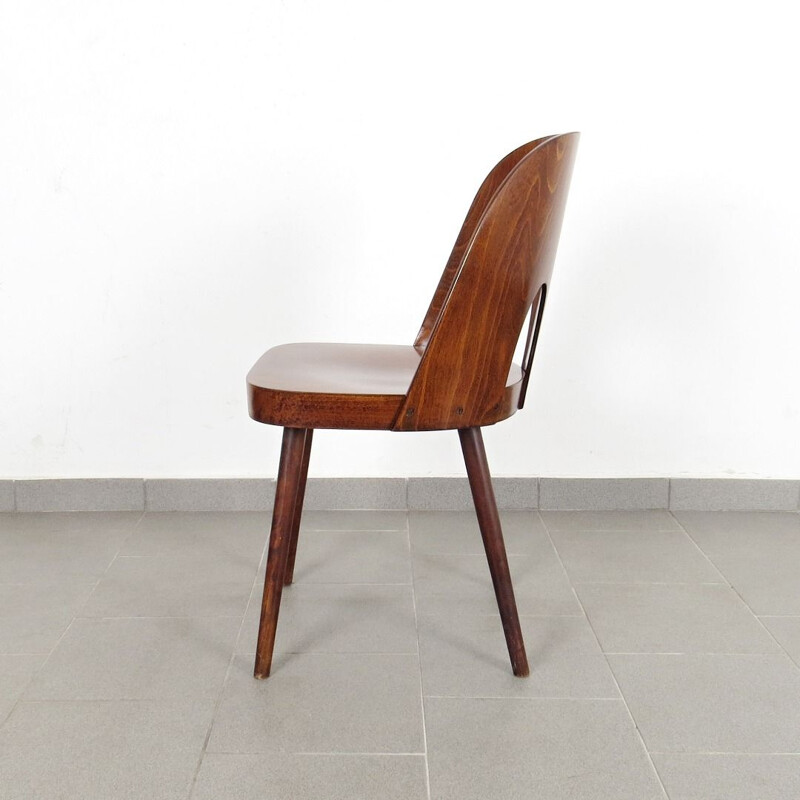 Vintage Czechoslovakian dining chair by Oswald Haertdl for Ton 1950