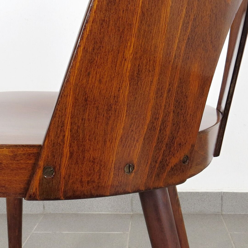 Vintage Czechoslovakian dining chair by Oswald Haertdl for Ton 1950